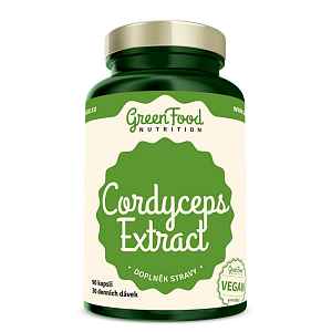 GREENFOOD NUTRITION Cordyceps Extract 90 kapslí