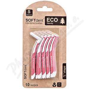 Mezizubní kartáček SOFTdent ECO zahnutý 0.5mm 10ks