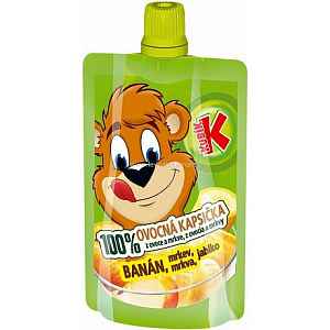 KUBÍK 100% ovocná kapsička banán-mrkev-jablko 100g