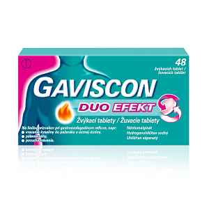 Gaviscon Duo Efect 48 žvýkacích tablet