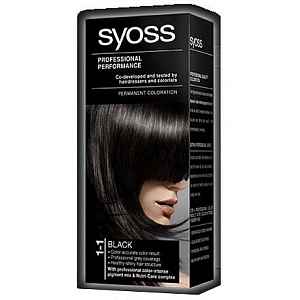 Syoss Professional Permanentní 1-1 barva na vlasy Black 50ml