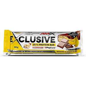 AMIX Exclusive Protein Bar, Banán-čokoláda, 85g