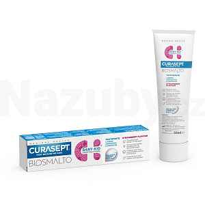 Curasept Biosmalto Baby-Kid Strawberry dětská zubní pasta 50 ml