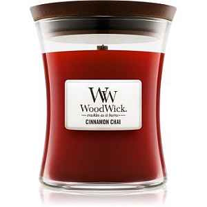 Woodwick Cinnamon Chai vonná svíčka 275 g s dřevěným knotem
