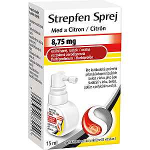 Strepfen Sprej Med a Citron 15 ml