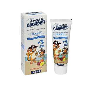 Pasta del Capitano Baby Tutti-Frutti dětská zubní pasta 75 ml