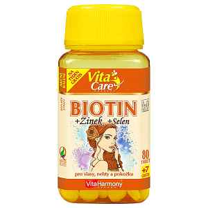 VITAHARMONY Biotin 300 µg + Selen + Zinek - 87 tablet