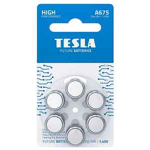 TESLA Baterie do naslouchadel A675 PR44 6 ks