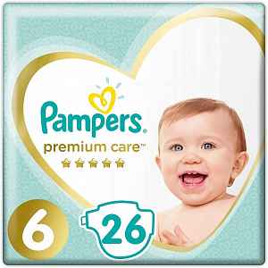 Pampers Premium Care S6 (13kg+) 26ks