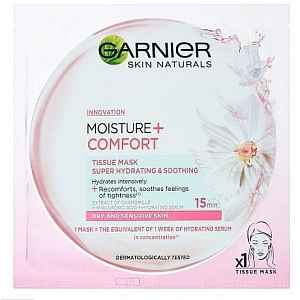 Garnier Moisture + Comfort superhydratační zklidňující textilní maska 32g