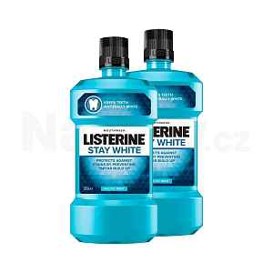 Listerine Stay White ústní voda 2x500 ml