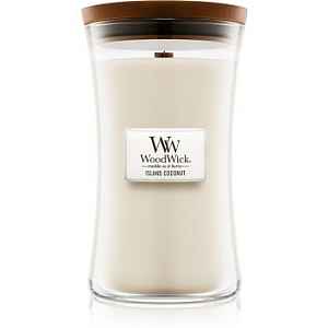 Woodwick Island Coconut vonná svíčka 609,5 g s dřevěným knotem
