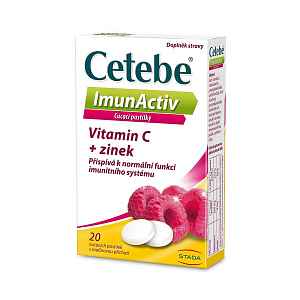 CETEBE ImunActiv vitamin C + zinek 20 pastilek