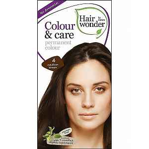 HAIRWONDER Dlouhotrvající barva BIO – středně hnědá 4 – 100 ml