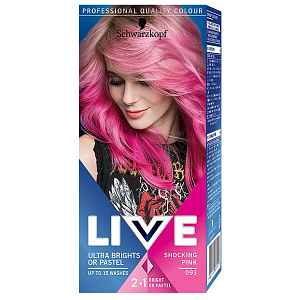 Schwarzkopf Live Ultra Brights or Pastel barva na vlasy Shocking Pink 093 50 ml