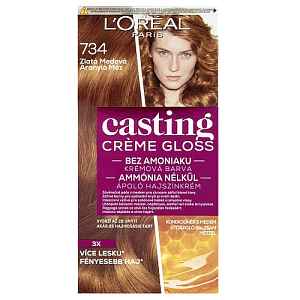 L'Oréal Paris Casting Crème Gloss Krémová semi-permanentní barva 734 Zlatá medová
