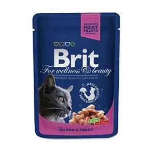 BRIT Premium Cat kapsa with Salmon & Trout 100 g