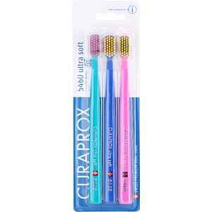 Curaprox 5460 Ultra Soft zubní kartáčky 3 ks barevné varianty 3 ks