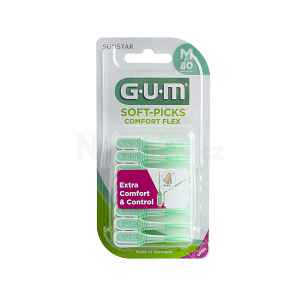 GUM Soft-Picks Comfort FLEX pogumovaná párátka (medium), 80ks