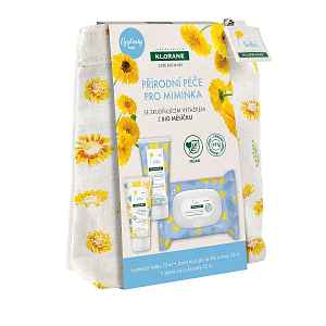 KLORANE Bébé Discovery kit péče pro miminka 3 ks + taštička