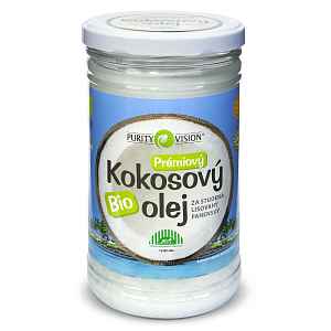 PURITY VISION Bio Kokosový olej panenský ve skle 900 ml
