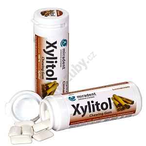 Miradent Xylitol žvýkačky, skořice, 30ks