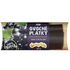 OVOCŇÁK plátky Jablko-Černý rybíz 20g