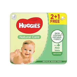 HUGGIES® Vlhčené ubrousky Natural Triplo 56x3 ks