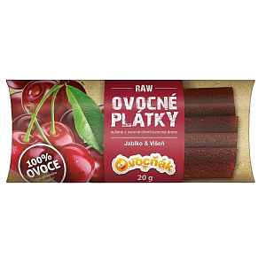 OVOCŇÁK plátky Jablko-Višeň 20g