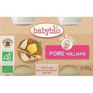 BABYBIO hruška 2x130g