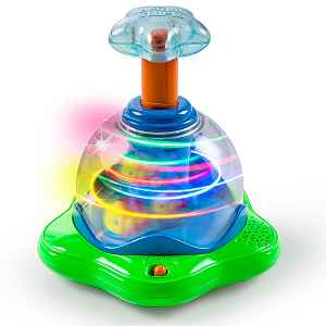 BRIGHT STARTS Hračka hudební svítící Press & Glow Spinner 6m +