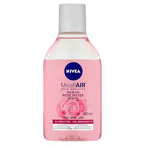 NIVEA MicellAir Dvoufázová čisticí micelární voda s růžovou vodou 400 ml