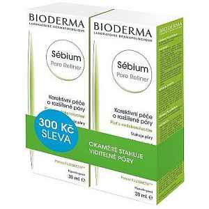 BIODERMA Sébium Pore Refiner krém na rozšířené póry 30ml výhodné balení 1+1
