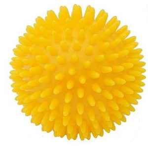 KineMAX Hedgehog Masážní míček ježek 9cm žlutý