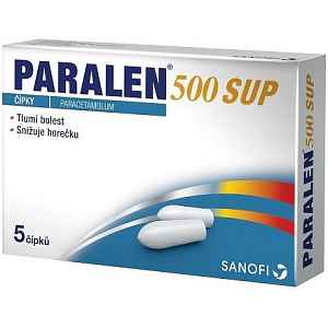 Paralen 500 čípek 5x500mg