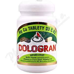 DOLOGRAN tablety Mg Ca D3 C K2 tb.60 (90g)