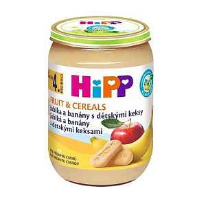 HiPP OV&CEREAL BIO Jabl.a banány s děts.keksy 190g