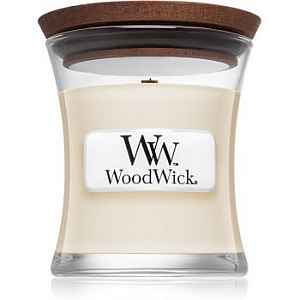 Woodwick White Tea & Jasmine vonná svíčka 85 g s dřevěným knotem