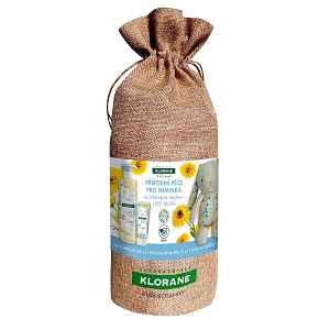 KLORANE Bébé Xmass set mycí gel 500 ml + hydratační mléko 75 ml + zajíc