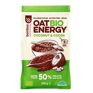 BOMBUS Oat energy coconut & cocoa ovesná kaše 300 g BIO