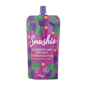 Salvest Smushie BIO Ovocné smoothie s borůvkami, jogurtem a quinoou 170g