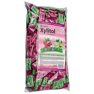 Miradent Xylitol žvýkačky DĚTSKÉ MIX jahoda/jablko 200x2ks
