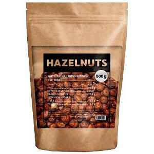 GymBeam Lieskové orechy unflavored - 500 g