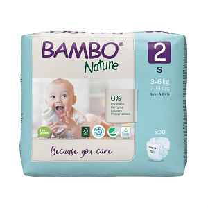 Bambo Nature 2 S 3-6 kg dětské pleny 30 ks