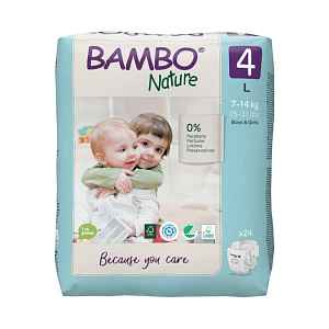 Bambo Nature 4 L 7-14 kg dětské pleny 24 ks