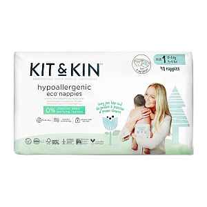 KIT & KIN Eko plenky, velikost 1 (40 ks), 2-6 kg