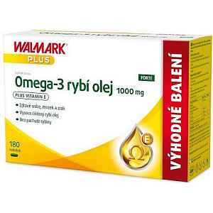 Walmark Omega-3 rybí olej 1000mg 180 měkkých tobolek