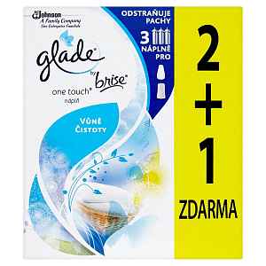 Glade by Brise One Touch vůně čistoty náplň 2+1 3 x 10 ml