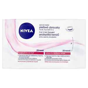 NIVEA Visage čistící pleťové ubrousky S/C pleť 25 kusů