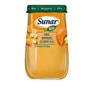 Sunar BIO Příkrm Dýně a brambory 4m+ 190 g
